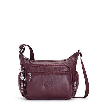 Kipling Gabbie Small Metallic Crossbodytassen Bordeaux | BE 1144BE